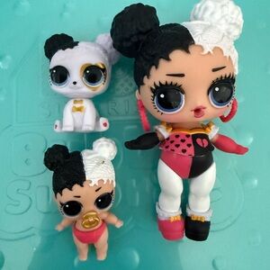 Black and White Doll Set